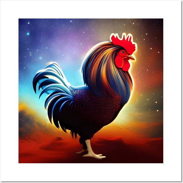 The Rooster Wall Art by BlakCircleGirl